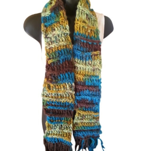 🥑Handmade Chunky Crochet Scarf Unisex - Picture 2 of 5